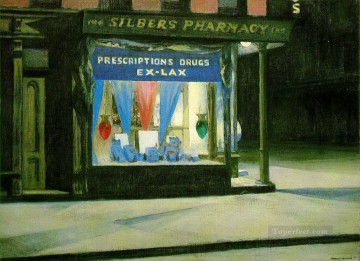 farmacia 1927 Edward Hopper Pinturas al óleo